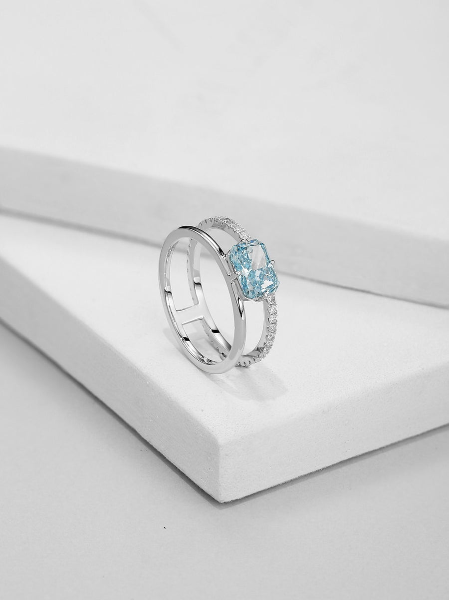 LOVE & ENGAGE Blue Diamond Ring