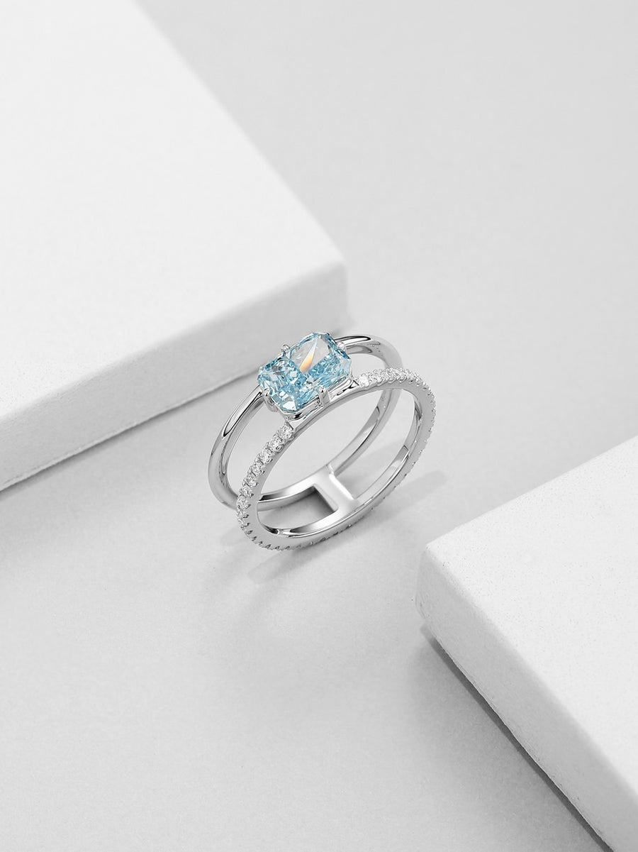 LOVE & ENGAGE Blue Diamond Ring