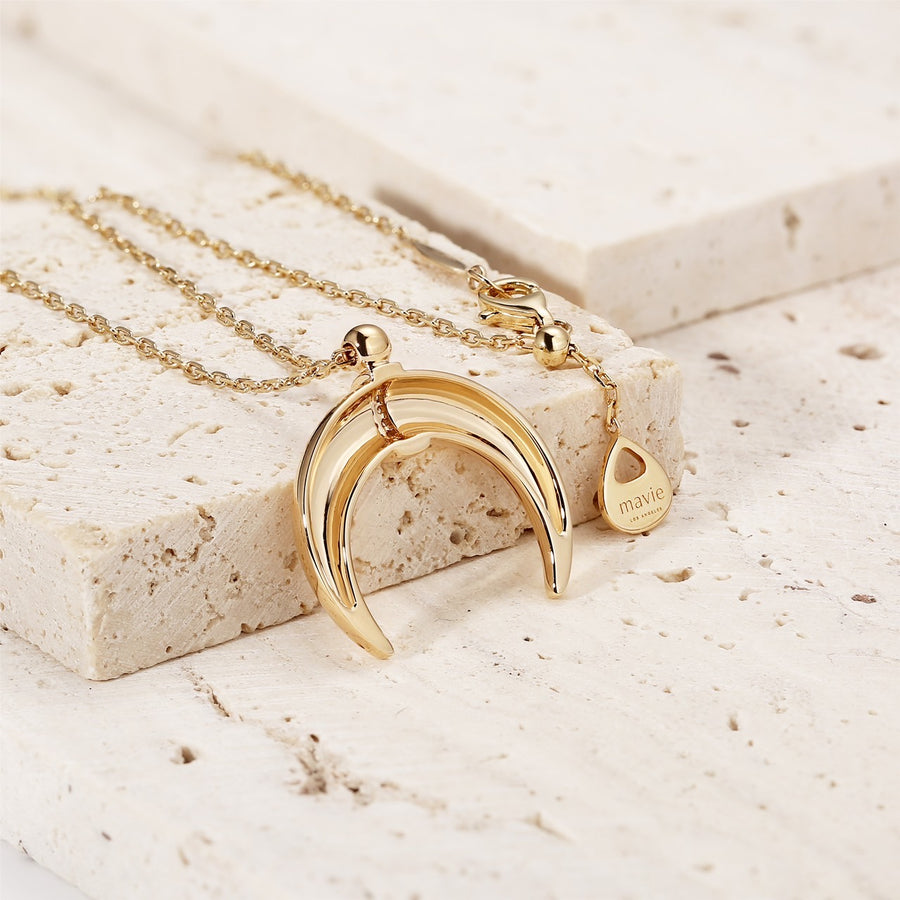 Mavie Crescent Moon Necklace